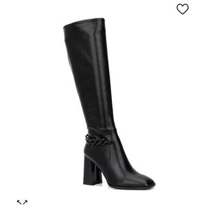 Black Knee High Boots